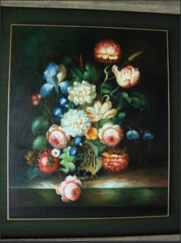 Oil on canvas - After conservation -  Treatment for active fungus